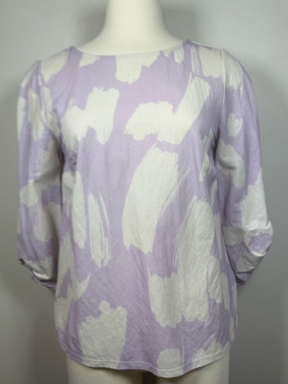 Phase Eight  Lavender and White Women's Blouse UK 10
